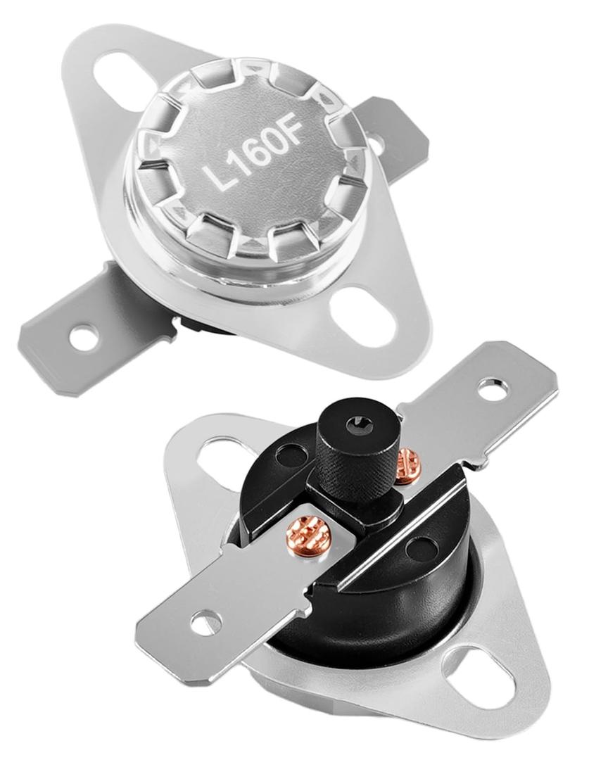 2Pack 626599R Manual Reset Furnace Limit Switch L160F Compatible with Nordyne