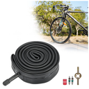 RUTU 27 x 1 3/8 Bike Tire Tubes(700 x 35-40 Tube),27 x 1.3/8 Inner Tube with 32mm Schrader Valve and Installation Accessories - Premium Heavy Butyl Inner Tube