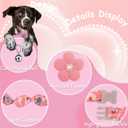 Small Dog Collar with Flower, Spring Dog Collar for Girl Dog Collars for Small Dogs Cute Dog Collar with Bell, Adjustable Length