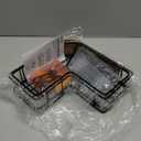 YASONIC Shower Caddy Corner, 3-Pack Adhesive Rustproof Stainless Steel Shower Shelves with Soap Holder, No Drilling Shower Organizer Corner for Dorm, Renters Bathroom, Black