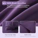 Cosybay Bed in a Bag Queen Comforter Sets 7pcs All Season Solid Down Alternative Bedding Sets Purple with Comforter, Pillow Shams, Flat Sheet, Fitted Sheet and Pillowcases