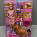 Barbie Doll & Pets Set, Blonde with Mommy Dog, 3 Newborn Puppies with Color-Change Feature & Pet Accessories (1 count (pack of 1))