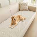 Foxdecor Dog Couch Cover Protector, Sofa Covers for Pets Washable, Non Slip Pet Couch Cover, Furniture Covers for Pets, Dog Cover for Couch. (White, 28"x53")
