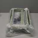 LEHOM 3 Tier Rolling Storage Cart, Metal Trolley Utility Cart with Wheels & Hooks, Easy Assembly Organizer Storage Cart for Bathroom Kitchen Office Bedroom