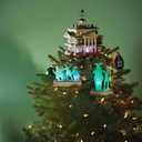 Hallmark Keepsake Christmas Tree Topper, Disney The Haunted Mansion Collection Disneyland Manor with Light and Sound, Gifts for Disney Fans