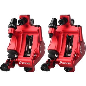 ZOOM Hydraulic Disc Brake Calipers: HB-100 MTB Bike Disc Brakes Front & Rear Caliper Set for Mountain, Road Bicycle and E-Bike