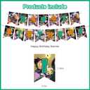 The Owl House Birthday Party Decorations, Owl House Cartoon Theme Party Supplies set with Happy Birthday Banner, Cake Cupcake Toppers, Balloons for Adult Party Favors