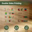 Laser Transparency Film,100 Sheets Overhead Projector Film for Laser Jet Printer,Letter Size 8.5x11"Color Transparent Paper for OHP Copier Photo Transparent Film,Office and School Supplies