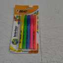BIC Brite Liner Highlighters, Chisel Tip, 5-Count Pack of Highlighters Assorted Colors, Ideal Highlighter Set for Organizing and Coloring