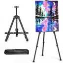 Easels for Painting Canvas, Aredy 66" Art Easel for Drawing, Portable Painting Easel Stand, Metal Table Top Easel