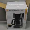 Toastmaster 12-Cup Digital Touchscreen Drip Coffee Maker - Programmable Automatic Coffee Machine - Kitchen Appliance with Keep Warm Setting