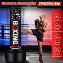 Heavy Punching Bag for Adults Teens, 70" Freestanding Punching Bag with Stand Kickboxing Bags, Women Men Heavy Boxing Bag for Beginners Training MMA Karate Muay Thai Fitness