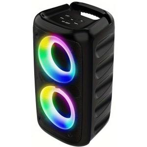 Wireless Speaker with Subwoofer, Large Speaker, Stereo Speaker, Subwoofer, Outdoor Wireless Speaker, Party Disco Light, TWS, TF, AUX, Microphone