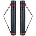 TRANSON 2-Pack Small Poster Tube Storage 17“ to 27” Extendable for Documents Blueprints Artworks Scrolls