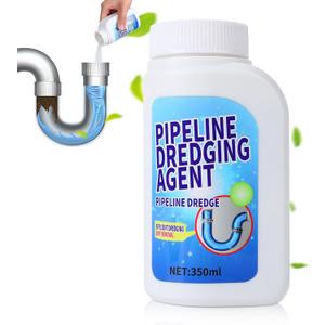 Pipeline Dredging Agent, 350ml Drain Clog Remover Agent,Kitchen Unblocker, Powerful Pipe Unclogger Powerful Sink And Drain Cleaner Powder for Kitchen Quick Cleaning