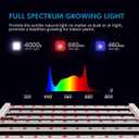 720W LED Grow Lights for Indoor Plants, Full Spectrum Foldable Growing Lamp, 6x6ft Coverage, 6 Bar Diodes Dimmable Daisy Chain Bar Style Grow Light for Indoor Growing