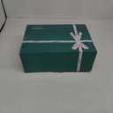 Ceramic Fruit Bowl for Kitchen Counter - 3 Tier Fruit Basket with Metal Stand, Tiered Fruit Stand for Countertop, Snack, Nuts, Cake, Dessert, Small & Cute (Gold)