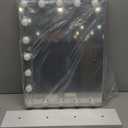 Vanity Mirror with Lights Lighted Makeup Mirror with 15 Dimmable LED Bulbs,3 Color Lighting Modes,USB Charging Port Touch Control,Sturdy Metal Frame Design 24x18 Inch,White