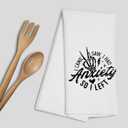 Gothic Kitchen Dish Towels,Bathroom Hand Towel,I Came I Saw I Had Anxiety I Left Gothic Decor for Kitchen Bathroom, Funny Gifts for Women Tea Towel 16x24 inch