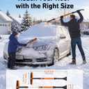 AstroAI 46" Extendable 2-in-1 Snow Brush & Ice Scrapers for Car Windshield