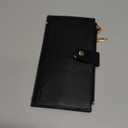 Travelambo RFID Wallet Women Large Size Bifold Multi Card Wallet Case with Zipper Pocke Credit Card Holder for Women (Black)