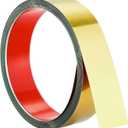 20FT Metal Wall Trim,Peel and Stick Molding Trim Frame,Stainless Steel Trim,self Adhesive Trim for Wall Fireplace Microwave Gap Filler,Gold Glossy,20ft x 1.6inch