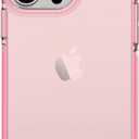ArtsEvo Shockproof Clear Design for iPhone 13 Pro Max Case, Certified 6.6ft Drop Protection, Raised Edges Protect Camera and Screen, Pink