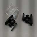 WALI Speaker Wall Ceiling Mounts One Pair, Bookshelf Speaker Wall Mount Brackets, Surround Sound Speaker Mounts, Hold up to 7.7 lbs (SWM202), Black