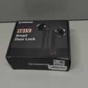 IRONZON Fingerprint Door Lock Smart Door Lock with Keypad Keyless Entry Door Lock with Handle for Home Hotel Office Apartment Bedroom (BlackAPP)