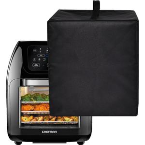 Air Fryer Cover Heavy Duty Heat-resistant Waterproof Dust Protective Case Compatible with CHEFMAN Multifunctional Digital Air Fryer 10L Family Size (Black)
