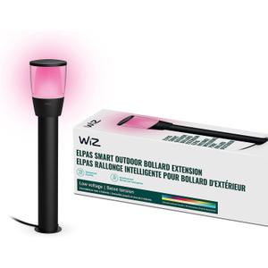 WiZ Elpas Bollard Smart WiFi Outdoor LED Path Light Starter Kit, Compatible with Alexa, Google Assistant and Siri Shortcuts, Bluetooth Compatible, No Hub Required