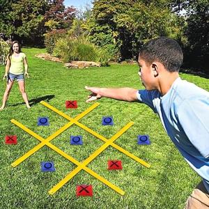 VANPET Giant Tic Tac Toe Bean Bag Toss Games for Kids Adults Family, Large Outside Lawn Yard Backyard Carnival Field Day Game, Beach Picnic Camping Birthday Party Family Reunion Games