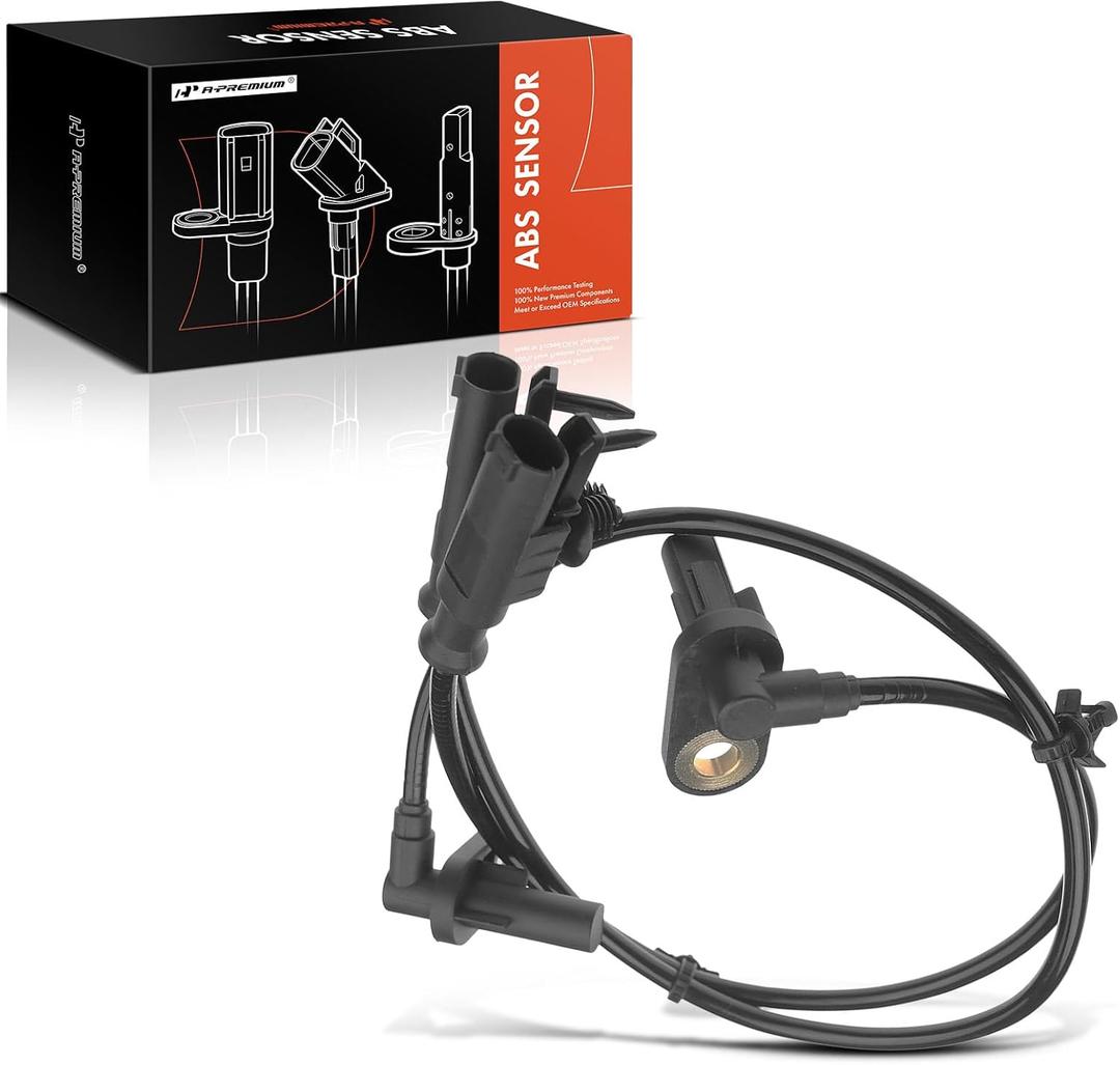 A-Premium Rear Left/Right ABS Wheel Speed Sensor Compatible with Infiniti G25 2011-2012, G35 2007-2008, G37 2009-2013, M35 M45 2006-2010, Q40 2015 [Sedan] - Rear Driver or Passenger Side
