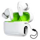 Hearing Aids, Miniature Hearing Amplifiers for Adults Seniors Noise Cancelling, Rechargeable Hearing Aids with Crystal Clear Sound, and LED Power DisplayWhite-Green)