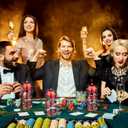 Seenelling 660 Pcs Casino Theme Vase Fillers for Centerpieces Include Dice Pearls Mini Playing Cards Casino Party Decorations Las Vegas Night Table Floating Dice for Wedding Birthday Events