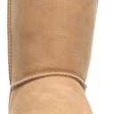 BEARPAW Women's Elle Short Iced Coffee Size 9 | Classic Suede Pull On Fashion Boot | Cozy Winter Boots for Women, Coffee 