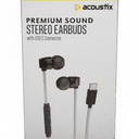 Acoustix Premium Sound Stereo Earbuds With Lightning Connector