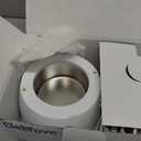 Ultrasonic Retainer Cleaner Machine 48kHz Denture and Aligner Cleaning Pod for Mouth Guards Night Guards Dental Trays Braces Toothbrushes Jewelry with 200ML Capacity (White)