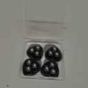 8 Pcs Self Adhesive Mini Caster Wheels for Small Kitchen Mini 360 Swivel Wheels Stainless Steel Rolling Universal Wheel (Black)