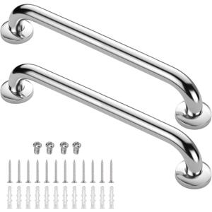 Gotega Shower Grab Bar 2 Pack, Stainless Steel Bathroom Grab Bar Shower Bath Handle Grab Bars for Bathtub Showers 24 Inch