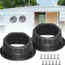 StarknightMT 2PCS Speaker Pods for 6.5 Inch Speakers Universal Angled Surface Mount Speaker Boxes Enclosures for RVs, UTVs, Trunks, Boats, Golf Carts, ATVs, Doors, Pre-Drilled Holes