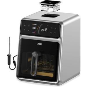 Dreo ChefMaker Combi Fryer, Cook like a pro with just the press of a button, Smart Air Fryer Cooker with Cook probe, Water Atomizer, 3 professional cooking modes, 6 QT, 6L
