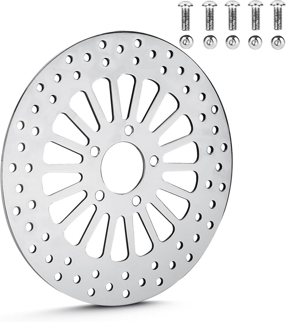 11.8" Rear Brake Rotors Disc with Bolts Fit for Harley Road King/Electra Glide/Street Glide/Road Glide 2008 2009 2010 2011 2012 2013 2014 2015 2016 2017 2018 2019 2020 2021 2022-1 Pc 11.8" Rear Brake Rotors Disc with Bolts Fit for Harley Road King/Electra Glide/Street Glide/Road Glide 2008 2009 2010 2011 2012 2013 2014 2015 2016 2017 2018 2019 2020 2021 2022-1 Pc