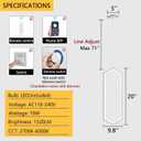 Ring Dimmable Pendant Lighting Adjust LED Mini Chandelier Ceiling Light Fixtures for Kitchen Island Dining Room Living Room Bedroom Hallway Silver, 20in x 9.8in x 70in