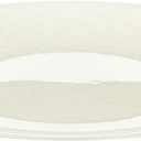 Blue Sky Organic 13" Hammered White Transparent Plastic Charger Plates - 4 Count | Durable & Stylish for Elegant Dining Events