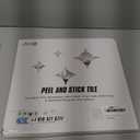 Art3d 10-Sheet Heavy-Duty Peel and Stick Backsplash, Waterproof Wall Tiles Stick on Kitchen Backsplash Living Space, Beige & White (12 x 12 Inch)