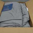 CozyLux King Size Comforter Set Grey, 3 Pieces Solid Comforters King Size Breathable Quilted Bedding Sets, Gray Luxury Soft Lightweight Bed Set with Down Alternative Comforter and 2 Pillowcases
