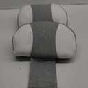 Momcozy Plus W Shaped Pregnancy Pillow for Sleeping, Adjustable Maternity Pillow for Side Sleepers, Portable Wedge Belly Support, Compact Design for Back Belly and HIPS, Grey and White