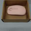 Unipows Wireless Mouse - 2.4G Slim Portable Computer Mouse with Nano Receiver, Less Noise Mobile Optical Mice for Notebook, PC, Laptop, Computer, Mac (Pink)