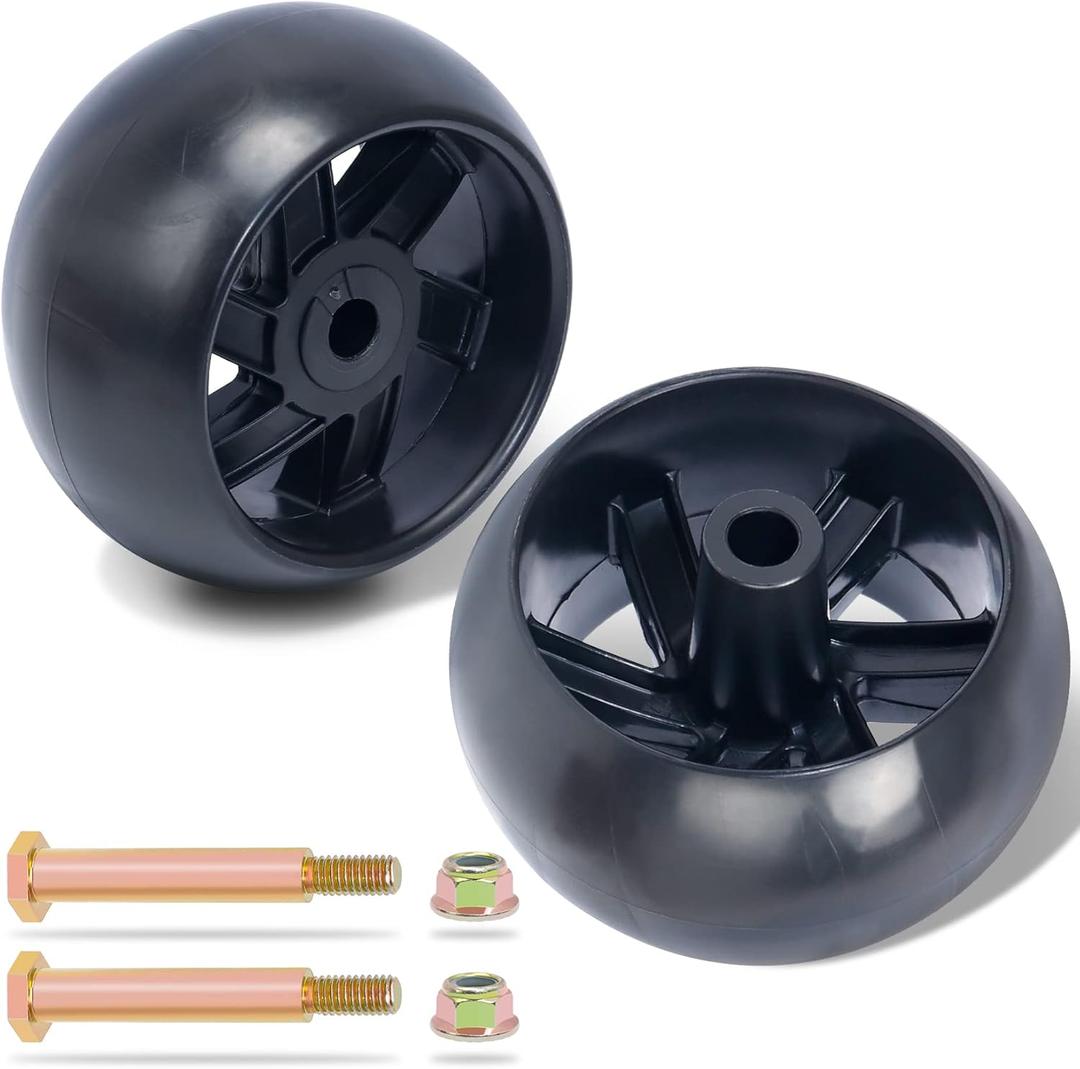 KOOTANS 2 Pack Mower Deck Wheels for Husqvarna 532174873 589527301, for Craftsman MTD AYP 174873 133957 532133957 734-3058, for Cub Cadet 753-04856A, Fit for most 42" 46'' 48'' 50" 52'' and 54" Decks